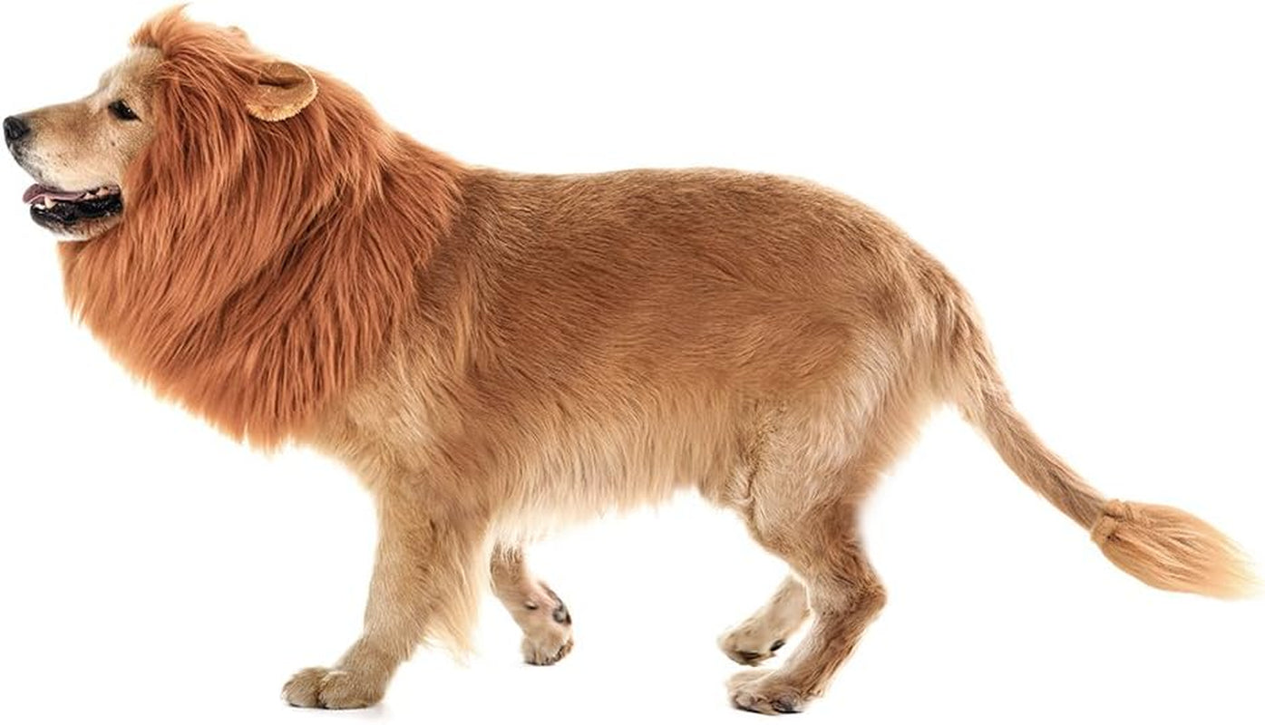 ® Realistic & Funny Lion Mane for Dog Complementary Lion Mane for Dog Costumes for Medium to Large Sized Dogs Costumes for Animals
