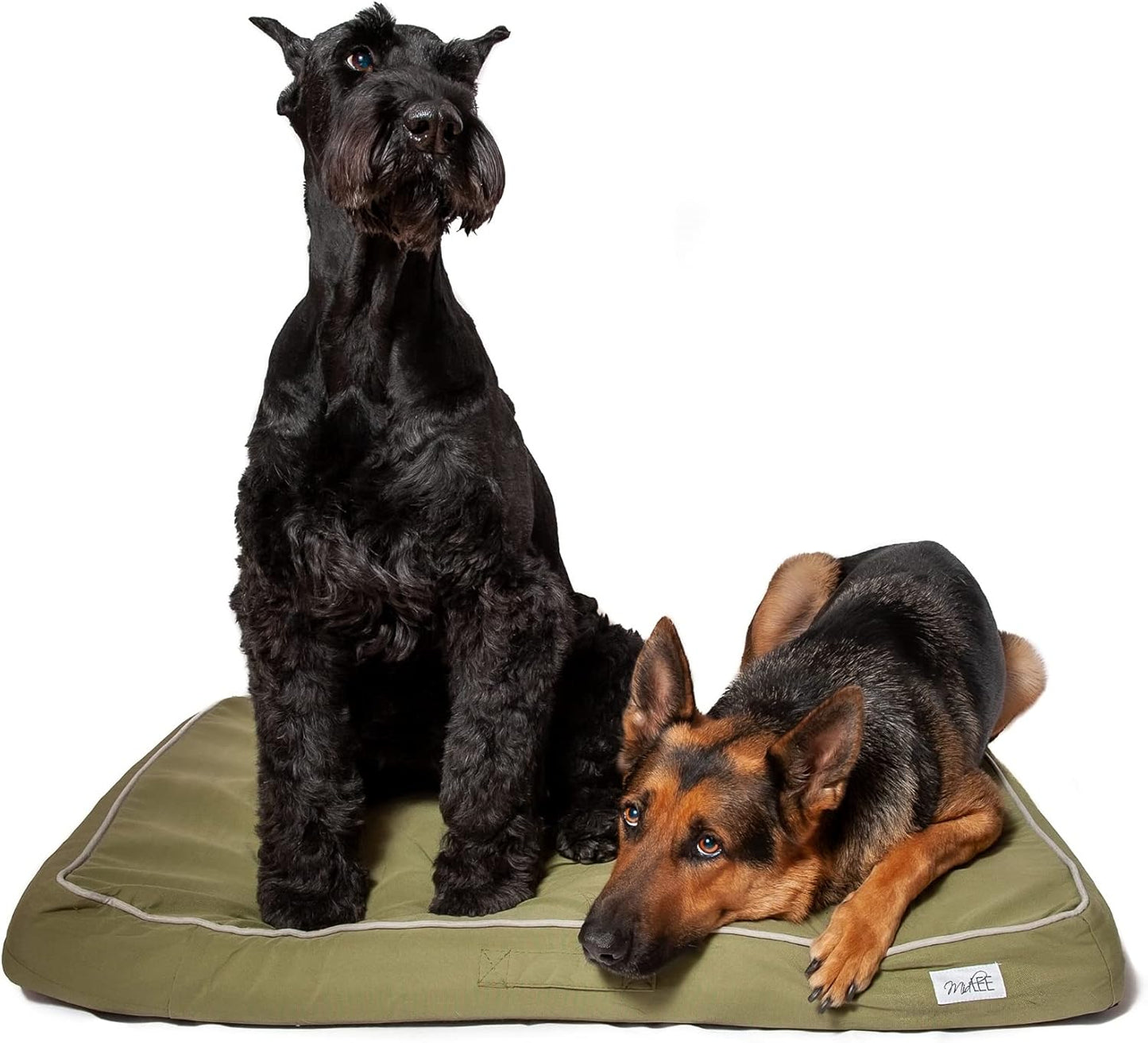 Green Outdoor Dog Bed- Large- Washable Cover Patio Foam Pet Bed Weather Proof