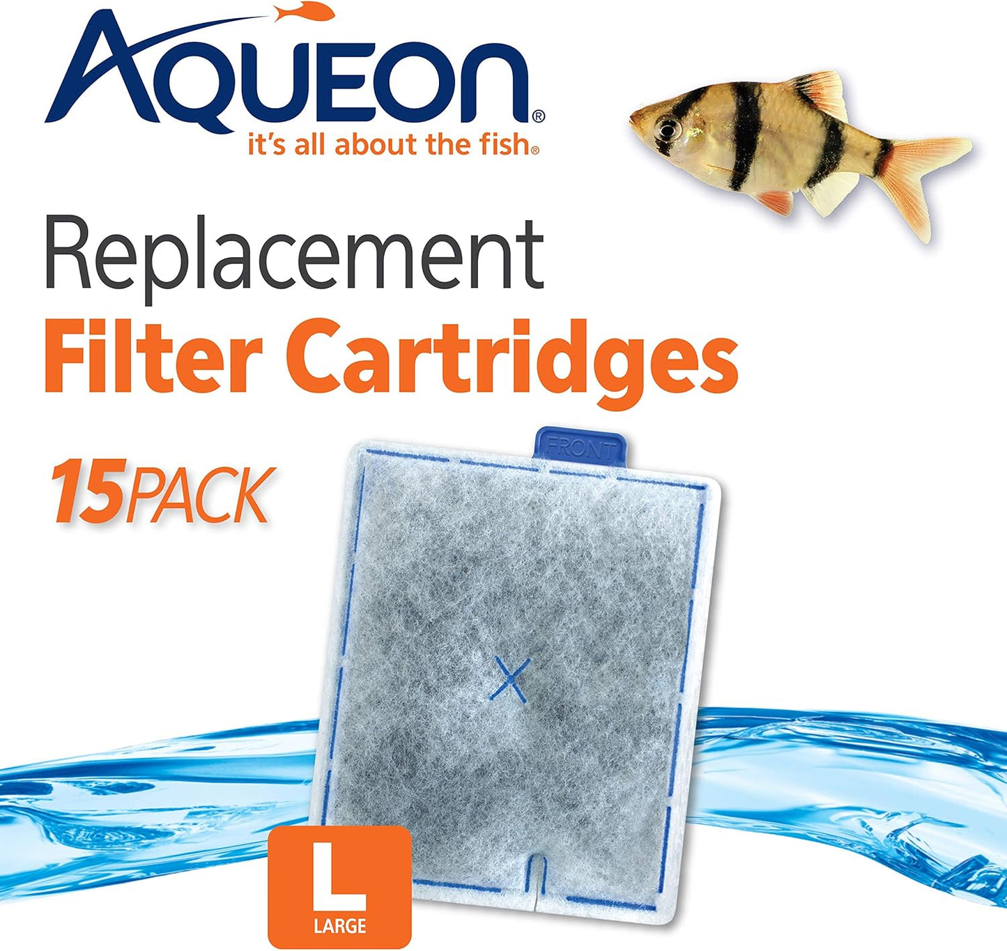Replacement Filter Cartridges for Filter Models 20, 30, 40, 50, and 75, and Canister Models 200, 300, and 400, Large, 15 Pack