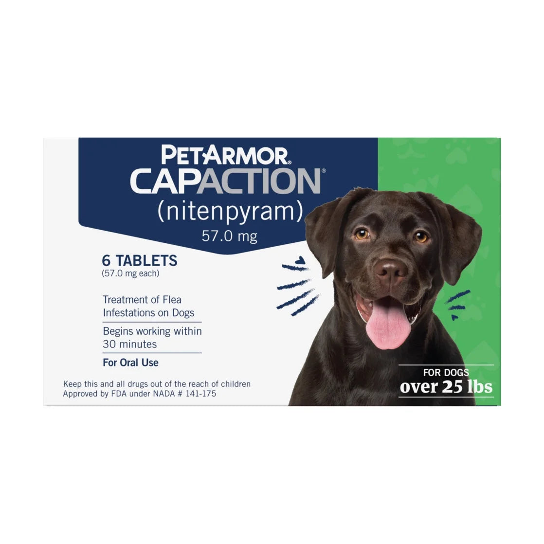(2 Pack) CAPACTION Fast-Acting Oral Flea Treatment for Medium and Large Dogs
