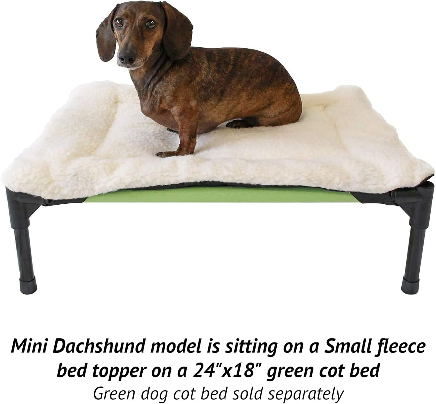 Fleece Dog Bed Topper for Dog Cot Beds (X-Large)