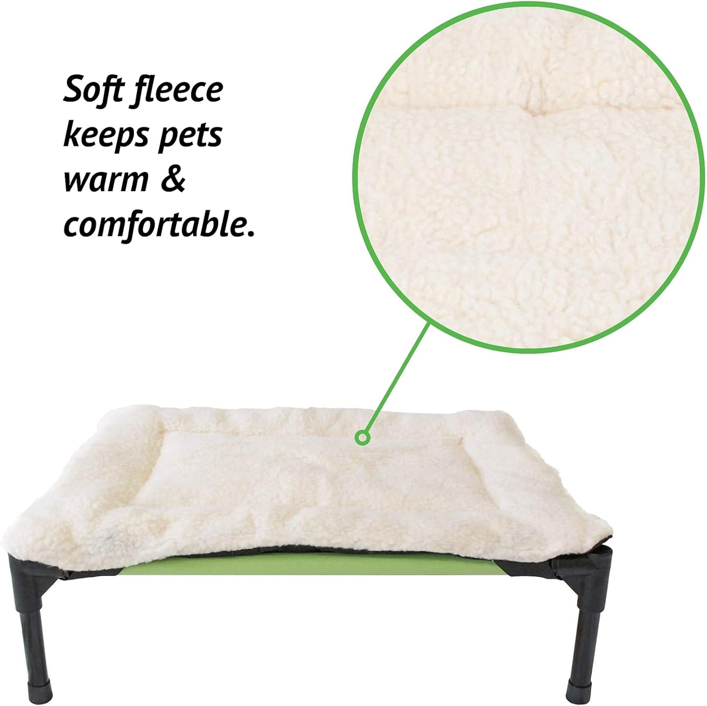 Fleece Dog Bed Topper for Dog Cot Beds (X-Large)