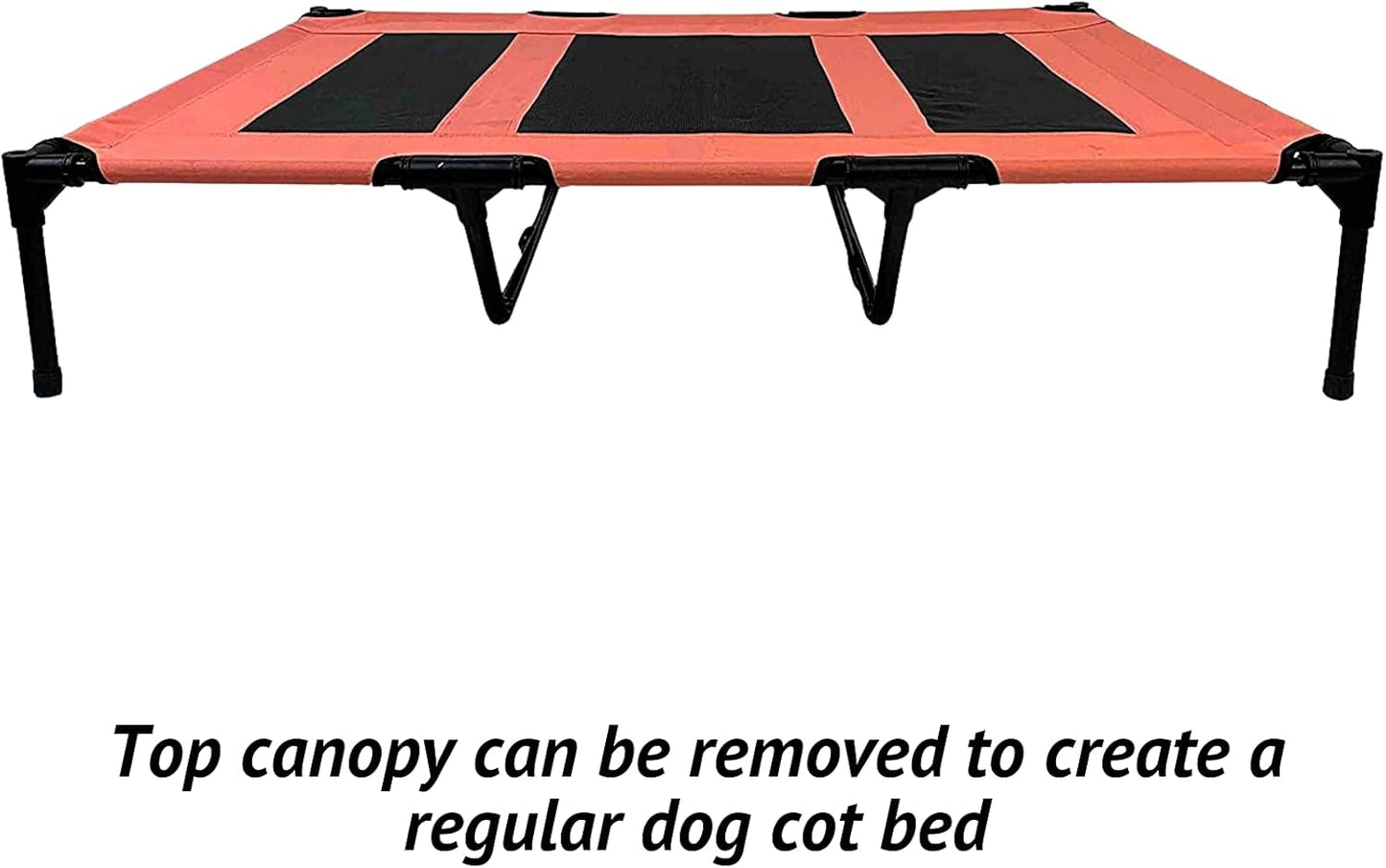 Salmon Dog Cot with Canopy (36" X 48")