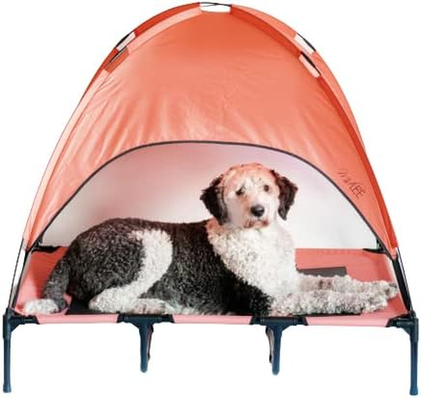 Salmon Dog Cot with Canopy (36" X 48")