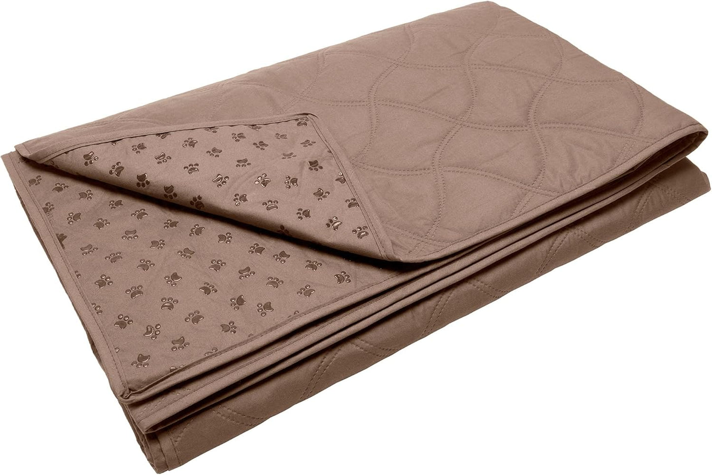 Waterproof & Non-Slip Twin Size Mattress Cover Protector for Dogs & Cats, Washable, for Beds, Couches, & Car Seats - Quilted Twill Blanket Mattress Cover - Brownstone, Small/Twin Size