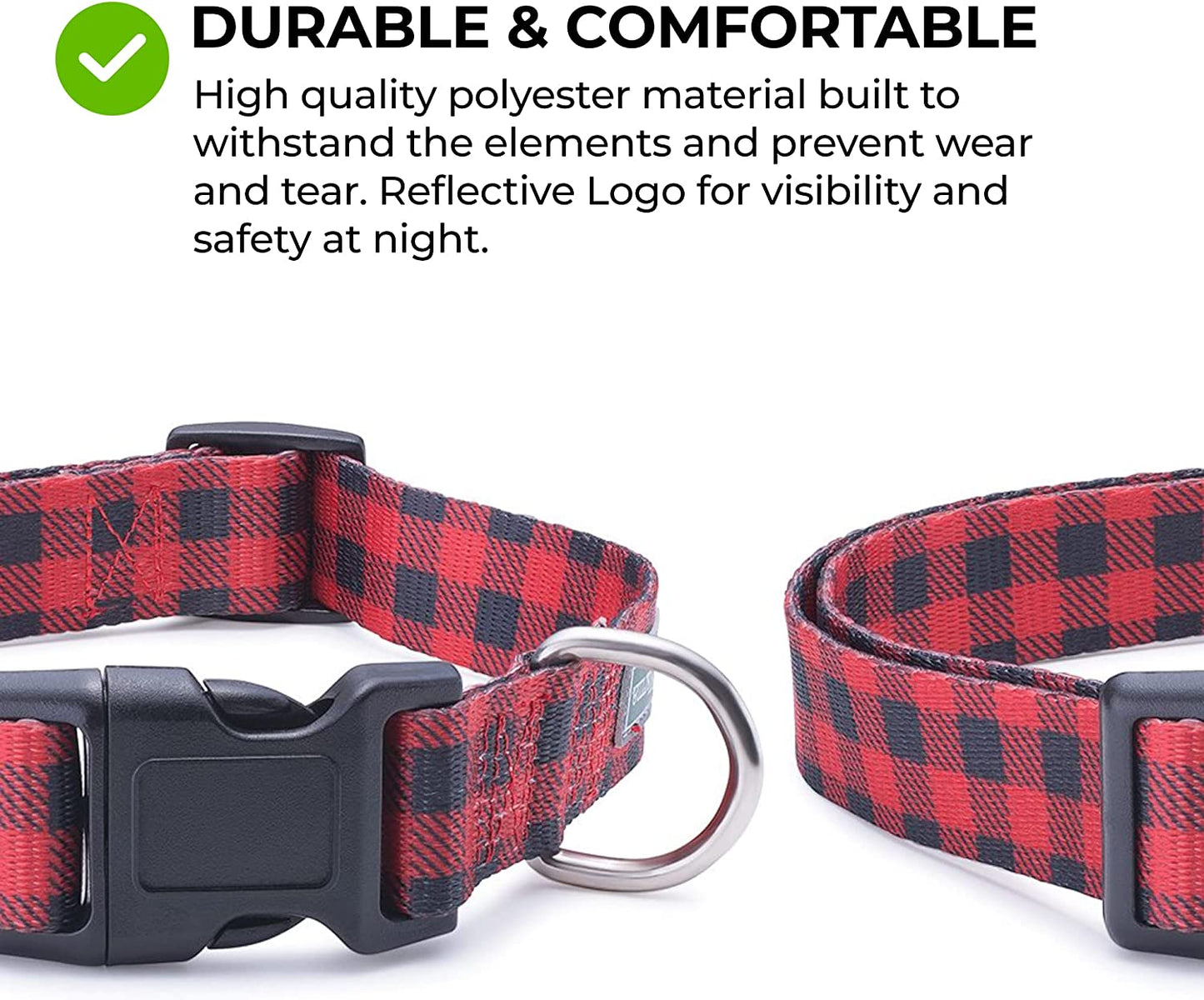 American Flag Dog Collar in 5 Different Sizes Classic (Large)