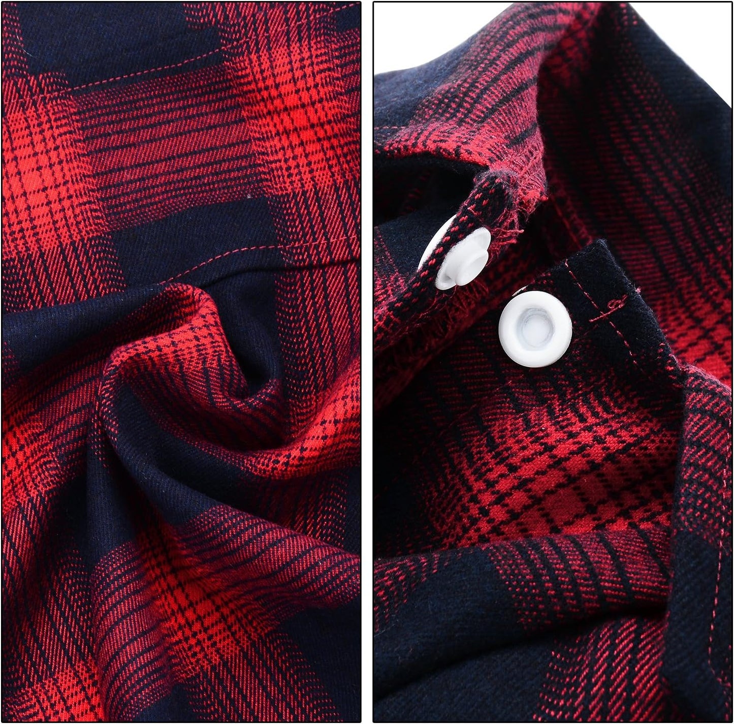 Dog Shirt, Pet Plaid Clothes Shirt T-Shirt, Sweater Bottoming Shirt for Small Dog Cat Puppy Grid Adorable Wearing Stylish Cozy Halloween,Christmas Costumes (Red;L/Large)