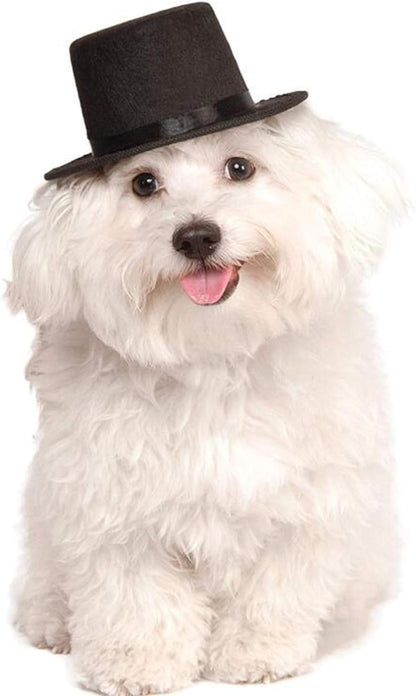 Pet Bow Tie Adjustable Formal Collar Neck Tie and Costume Company Top Hat for Cats Dogs Puppy Pets, 2 Pieces
