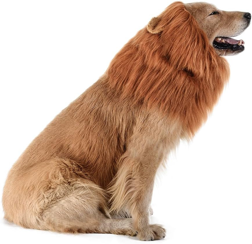 ® Realistic & Funny Lion Mane for Dog Complementary Lion Mane for Dog Costumes for Medium to Large Sized Dogs Costumes for Animals