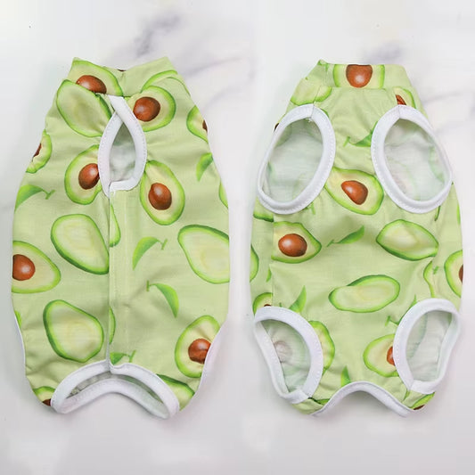 Cat Weaning Sterilization Suit Small Dog Cats Jumpsuit Anti-Lick Recovery Clothing after Surgery Cute Print Pet Care Clothes