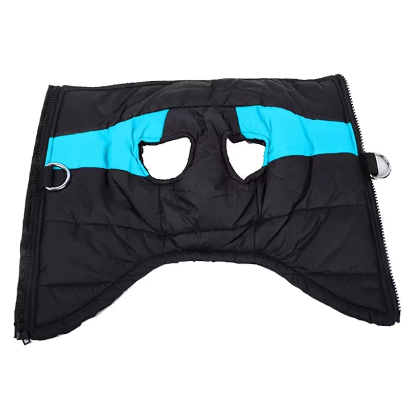 Autumn Winter Dog Jacket with D-Ring for Small Large Dogs Cat Warm Waterproof Puppy Zipper Clothes Labrador Yorkies Pet Costumes