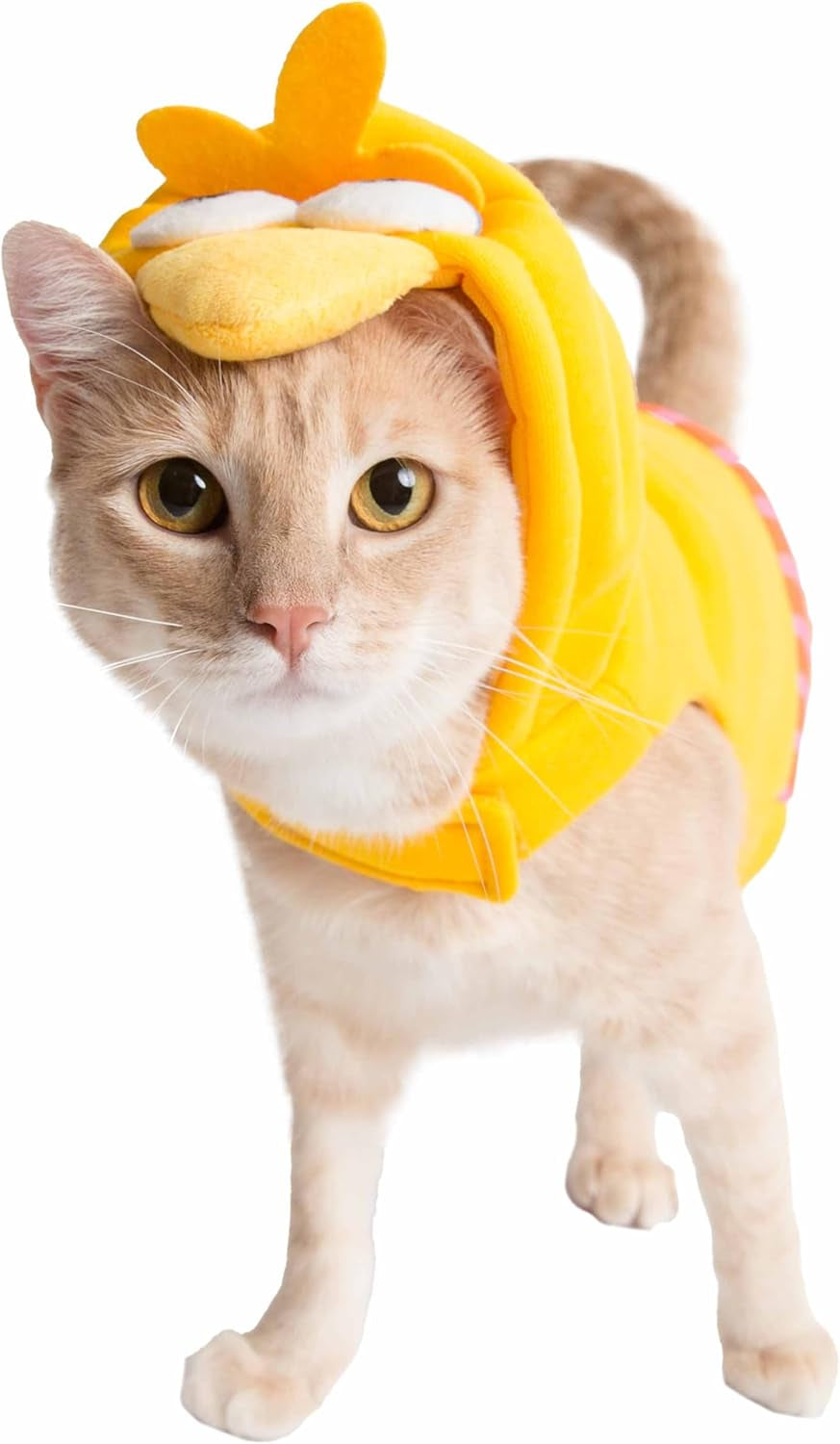 Pet Krewe Sesame Street Big Bird Hoodie Dog & Cat Costume Medium - Perfect for Halloween, Christmas Holiday, Parties, Photoshoots, Gifts for Dog & Cat Lovers