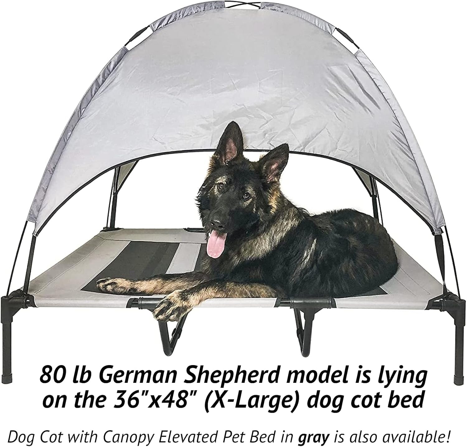 Salmon Dog Cot with Canopy (36" X 48")
