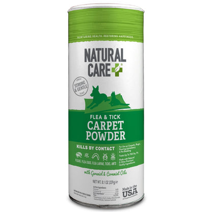 (4 Pack)  Flea and Tick Carpet Powder - 8.1 Ounce Canister