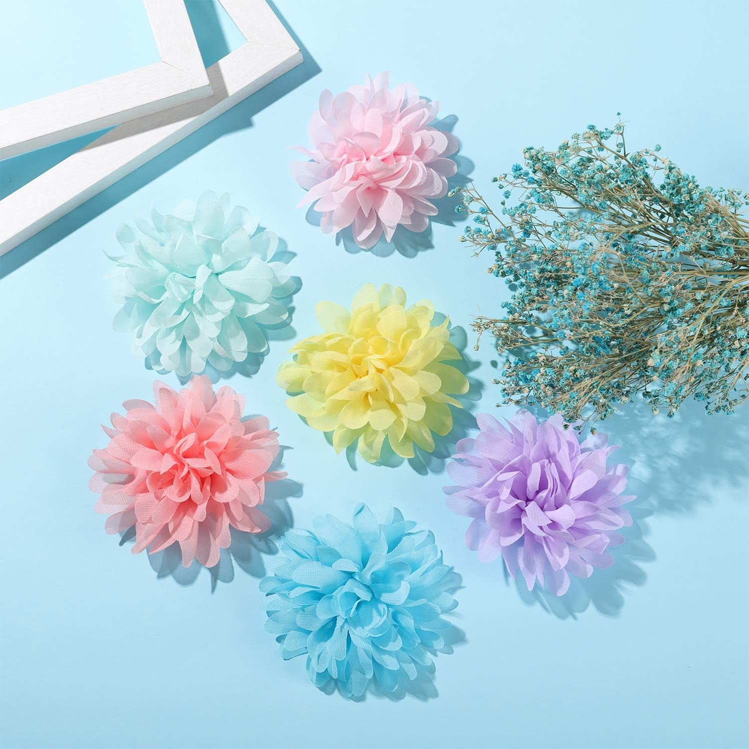20 Pcs 4 Inch Dog Collar Flowers Bow Multicolored Pet Bow Collar Charms Accessories for Puppy Cat Dog Pet Grooming Accessories
