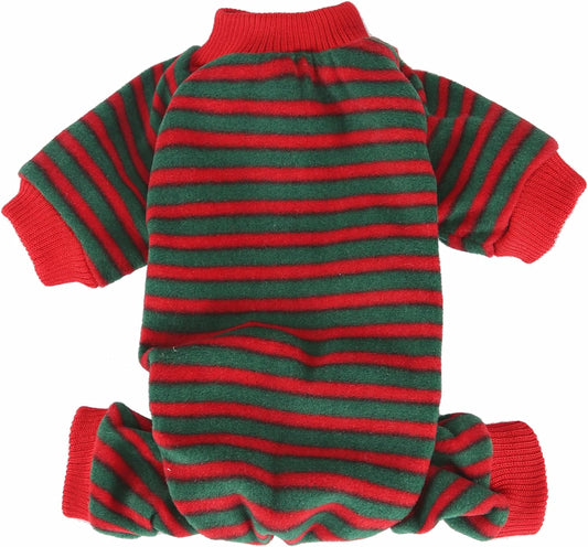 Small Dog Christmas Pajamas for Pet Clothes Doggie Holiday Costumes Onesies Jammies