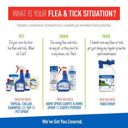 (4 Pack)  Flea & Tick Carpet & Home Spray for Houses with Cats and Dogs, 16 Ounce Can