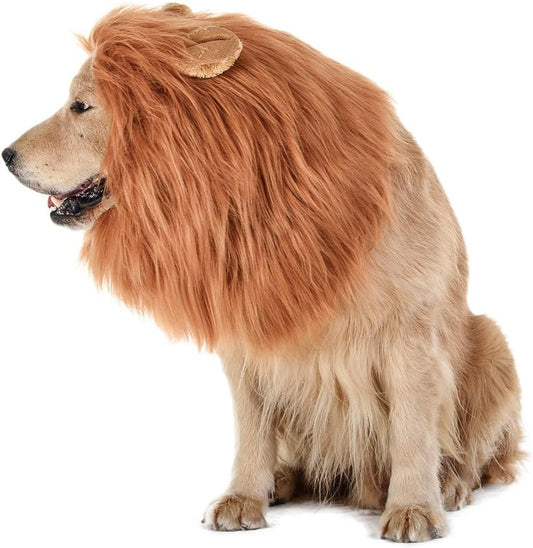 ® Realistic & Funny Lion Mane for Dog Complementary Lion Mane for Dog Costumes for Medium to Large Sized Dogs Costumes for Animals