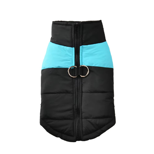 Autumn Winter Dog Jacket with D-Ring for Small Large Dogs Cat Warm Waterproof Puppy Zipper Clothes Labrador Yorkies Pet Costumes