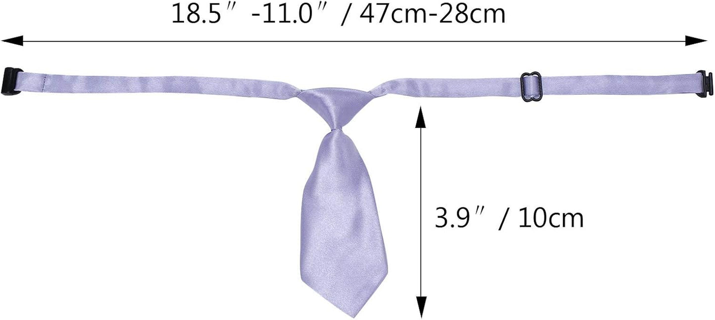 Small Dog Ties, 40 PCS Dog Neck Bow Tie with Adjustable Solid Color Pet Bowtie Collar for Wedding Holiday Birthday Christmas Costumes Grooming Accessories, Bulk Necktie Gift for Cat Puppy Pets