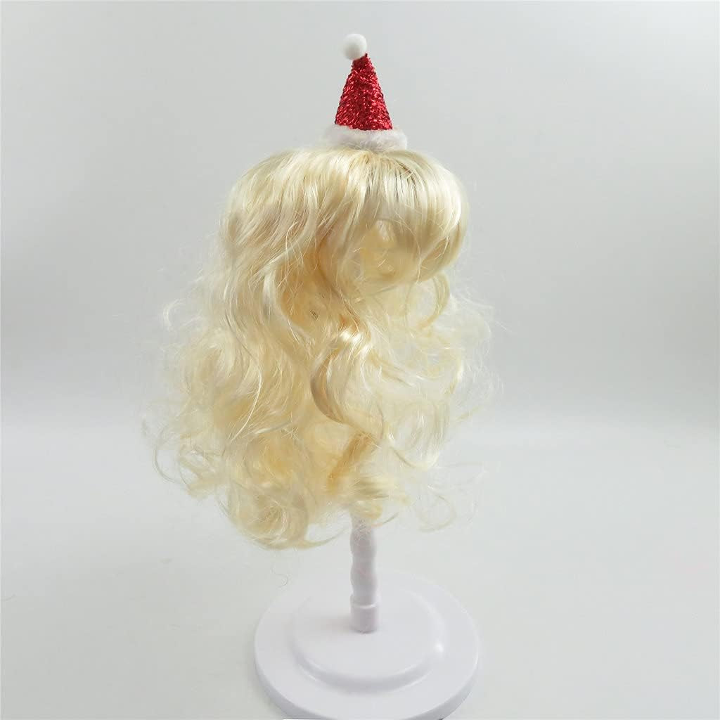 Pet Wigs for Dogs & Cats - Bleach Blonde Wig with Bangs & Adjustable Elastic Strap for Small, Medium & Large Pets - Cosplay, Christmas & Halloween