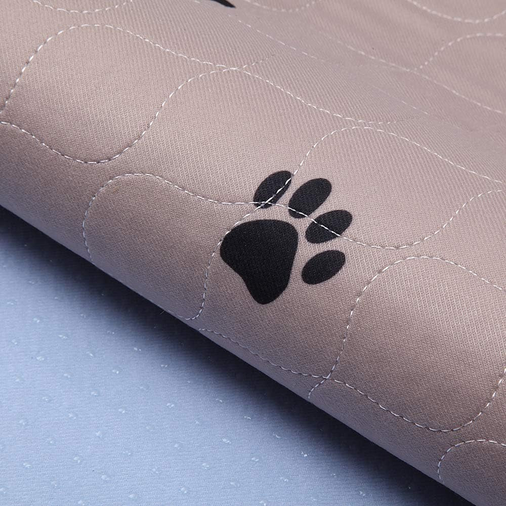Washable Dog Pee Pads with Puppy Grooming Gloves,Puppy Pads,Reusable Pet Training Pads,Large ,Waterproof Pet Pads for Dog Bed Mat,Super Absorbing Whelping Pads,48X48 Inch (Pack of 2)