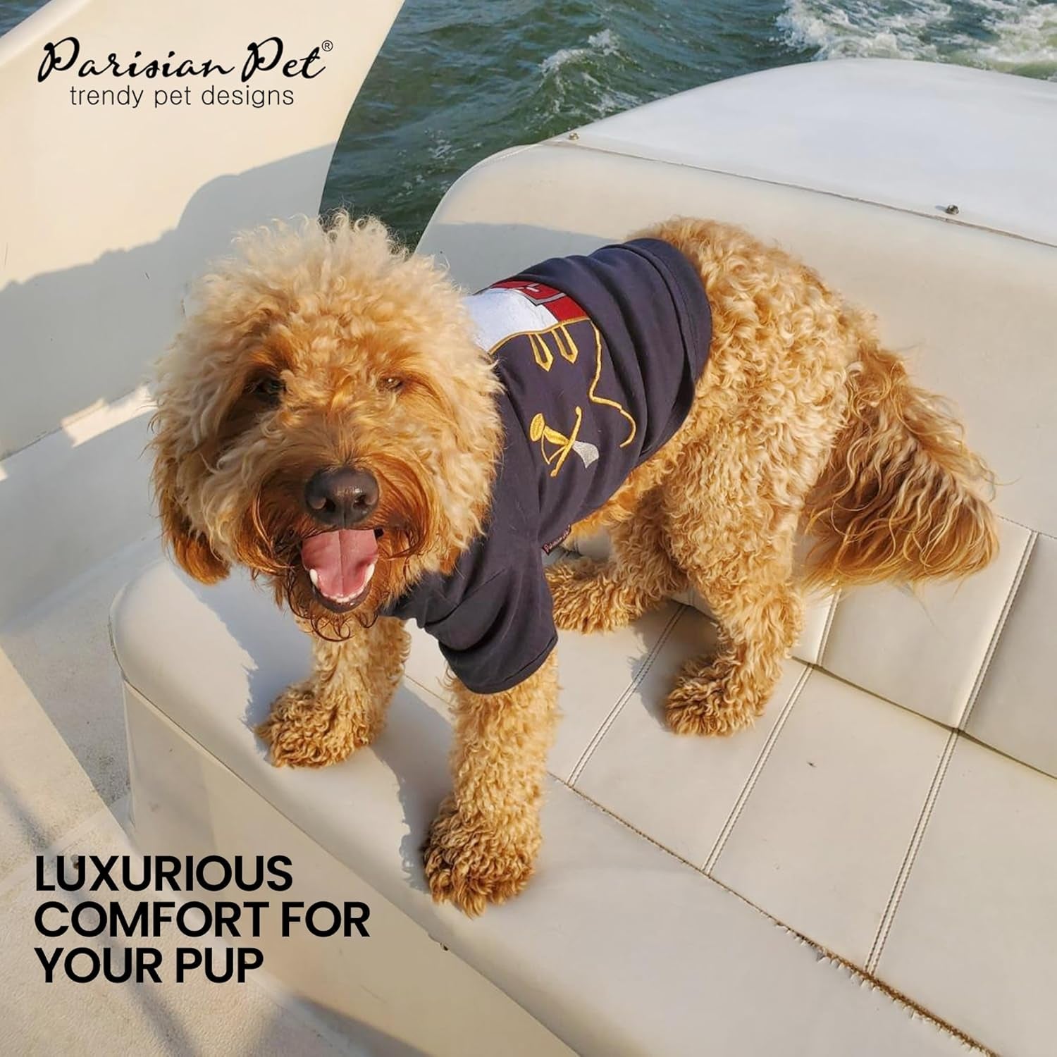 Dog Pirate Costume - Pirate Halloween Costume - Halloween Shirts for Dogs - Dog Pirate Shirt - Puppy Halloween Costumes - Pet Costumes - Sleeved Pet Costume for Large Dogs - 3XL
