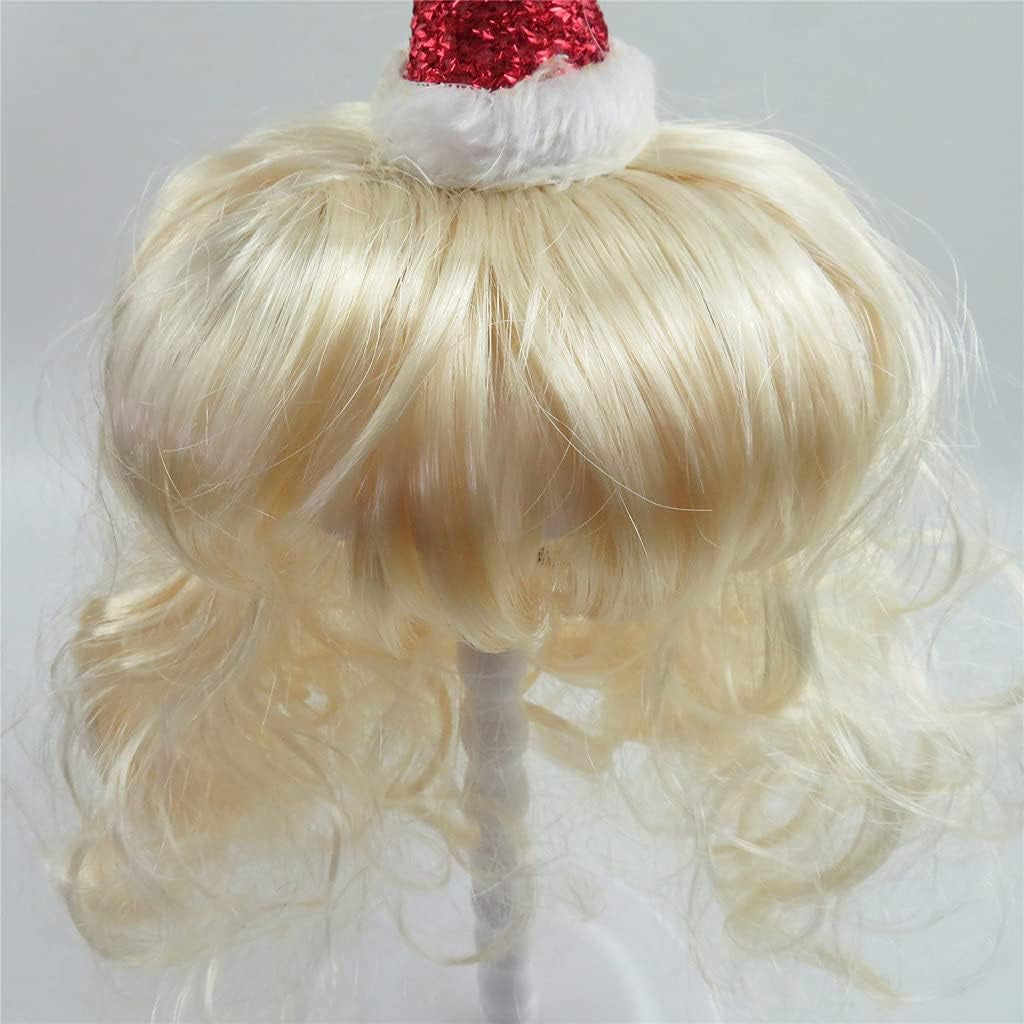 Pet Wigs for Dogs & Cats - Bleach Blonde Wig with Bangs & Adjustable Elastic Strap for Small, Medium & Large Pets - Cosplay, Christmas & Halloween