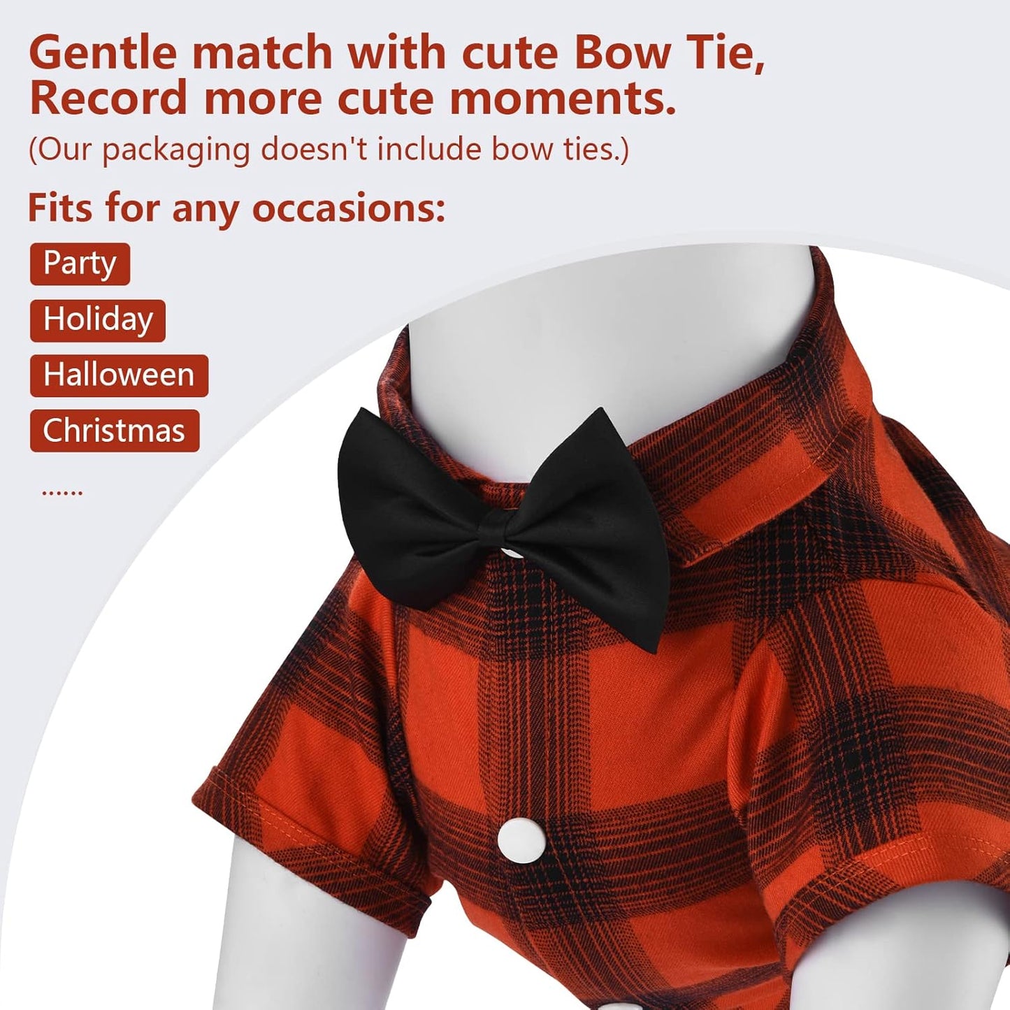 Dog Shirt Plaid Dog Clothes for Small Dogs Boy Girl Cat Clothes Soft Puppy Outfit Adorable Pet T-Shirts Kitten Grid Costume Apparel Thanksgiving Christmas Clothing (Red#1; M/Medium)