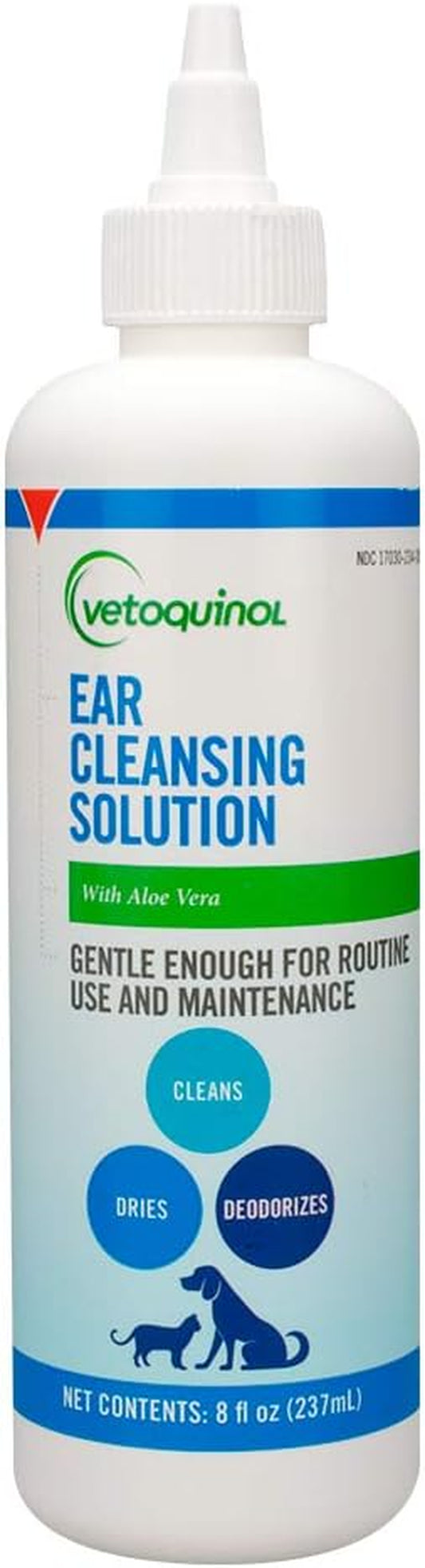 Ear Cleansing Solution for Dogs and Cats - 8Oz