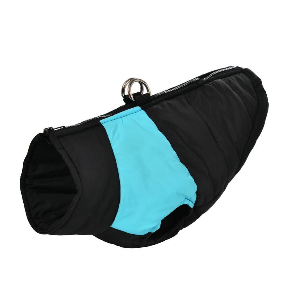 Autumn Winter Dog Jacket with D-Ring for Small Large Dogs Cat Warm Waterproof Puppy Zipper Clothes Labrador Yorkies Pet Costumes
