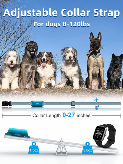Dog Training Collar with Remote - 4000Ft Waterproof Dog Shock Collars 2 Dogs for Large Medium Small Dogs Rechargeable E Collars for Dogs Training with Beep Vibration Humane Shock(1-16) Mode