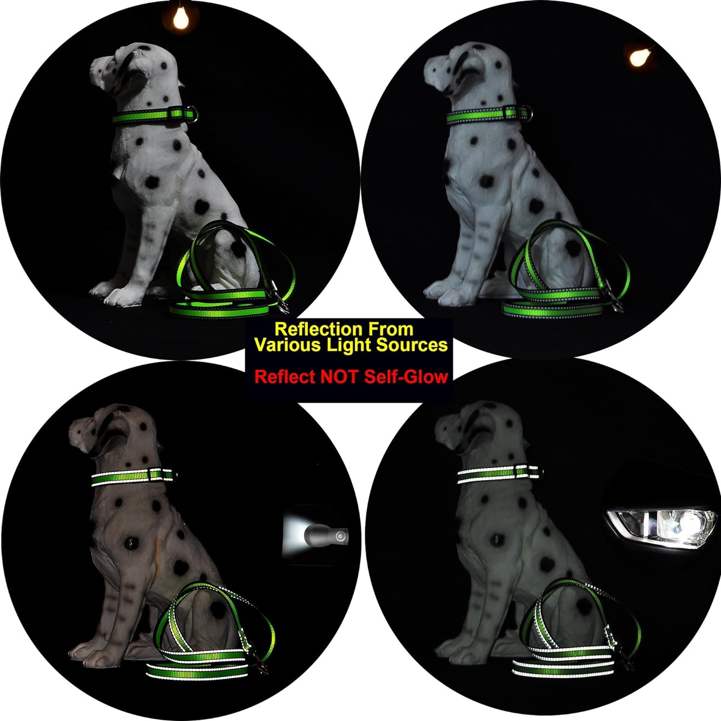 Dog Collar | Nylon Reflective Dog Collars | Light Weight Puppy Collars | Blue Dog Collars for Small Dogs (Blue, Small)