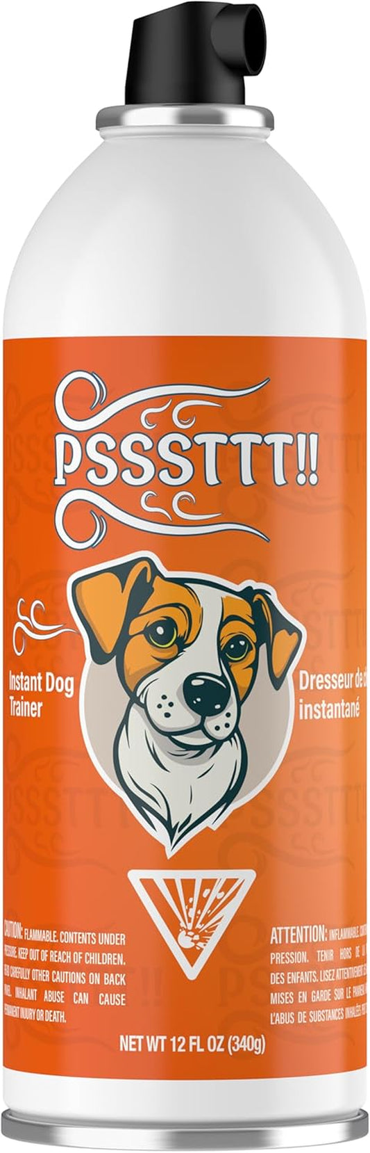 PSSSTTT!! Max Size! Spray for Dogs 12 FL OZ (340G) - Effective Behavior Training for Dogs, Dog Corrector Fight Deterrent - Safe & Humane, Air Spray for Dogs, Air Horn for Dogs Training