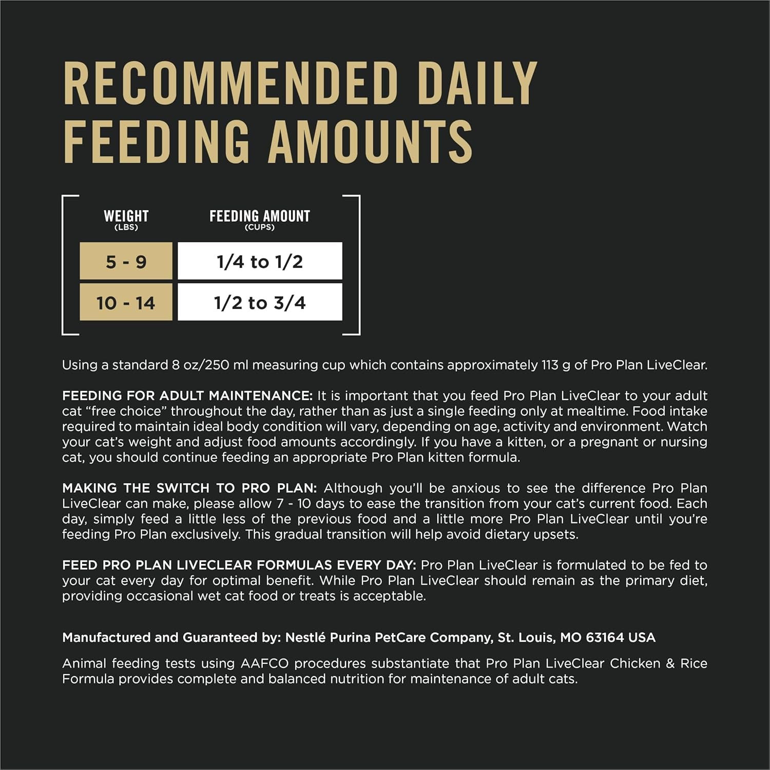 Allergen Reducing, High Protein Cat Food, LIVECLEAR Chicken and Rice Formula - 16 Lb. Bag