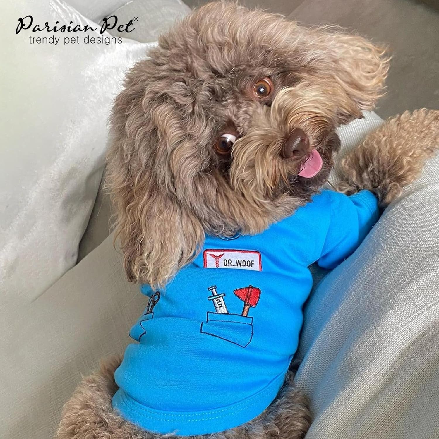 Dog Costume - Doctor Dog Costume - Halloween Shirt for Dogs - Doctor Cat Tshirt - Pet Halloween Tshirt - Shirt for Dogs - Sleeved Pet Tshirt - L
