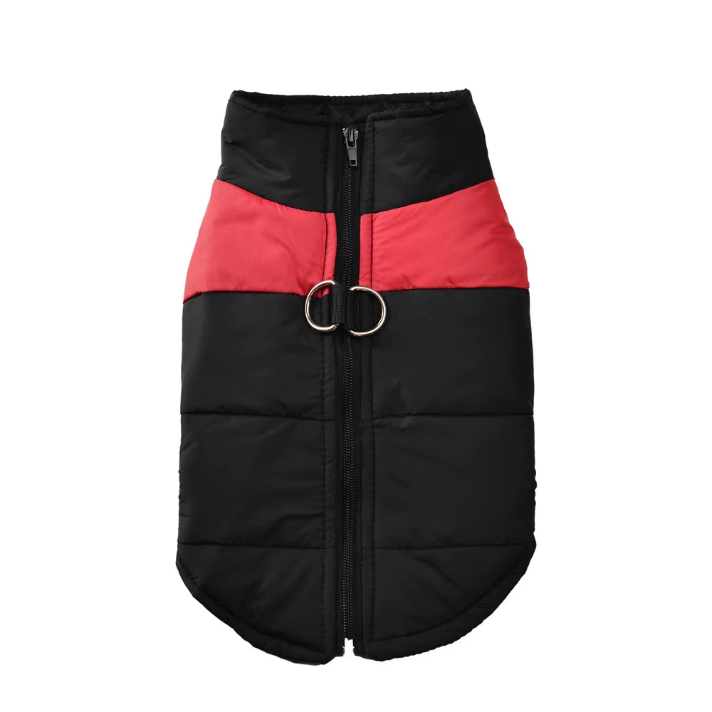 Autumn Winter Dog Jacket with D-Ring for Small Large Dogs Cat Warm Waterproof Puppy Zipper Clothes Labrador Yorkies Pet Costumes