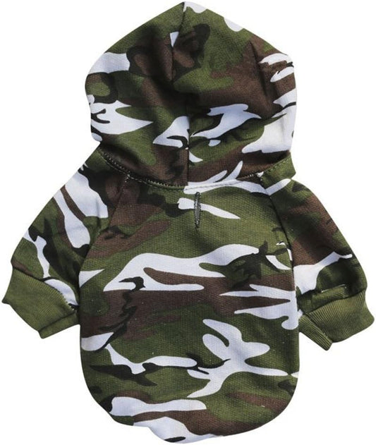 Pet Camouflage Small Dog Hoodie for Cute Dogs Sweatshirt Comfort Puppy Winter Costume Hoodies