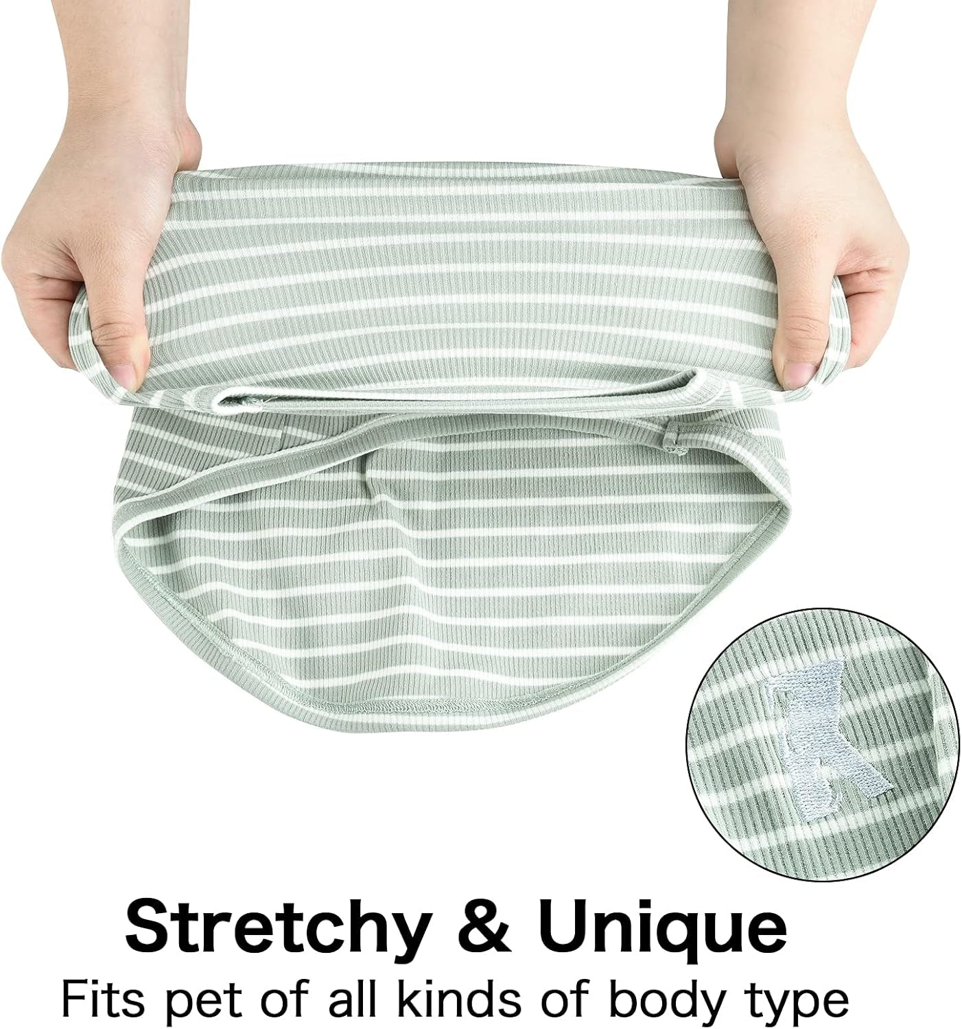 Dog Shirt Vest Lightweight Stretchy Dog T-Shirt Soft Cool Shirts Sleeveless Stripe Vests Breathable Clothes for Puppy Kitty Cats Small Medium Large Dogs 2 Pack Pink + Green [Xl/Extra Large]