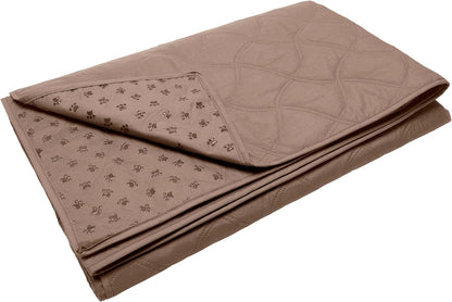 Waterproof & Non-Slip Twin Size Mattress Cover Protector for Dogs & Cats, Washable, for Beds, Couches, & Car Seats - Quilted Twill Blanket Mattress Cover - Brownstone, Small/Twin Size