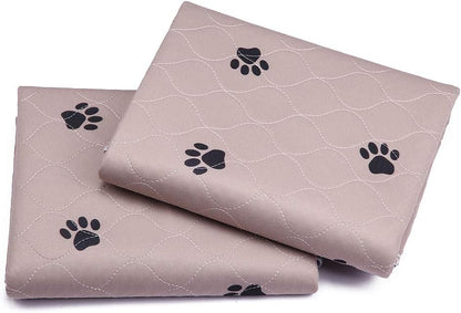 Washable Dog Pee Pads with Puppy Grooming Gloves,Puppy Pads,Reusable Pet Training Pads,Waterproof Pet Pads for Dog Bed Mat,Super Absorbing Whelping Pads