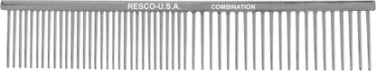 Us-Made Combination Comb for Dogs and Cats, Chrome